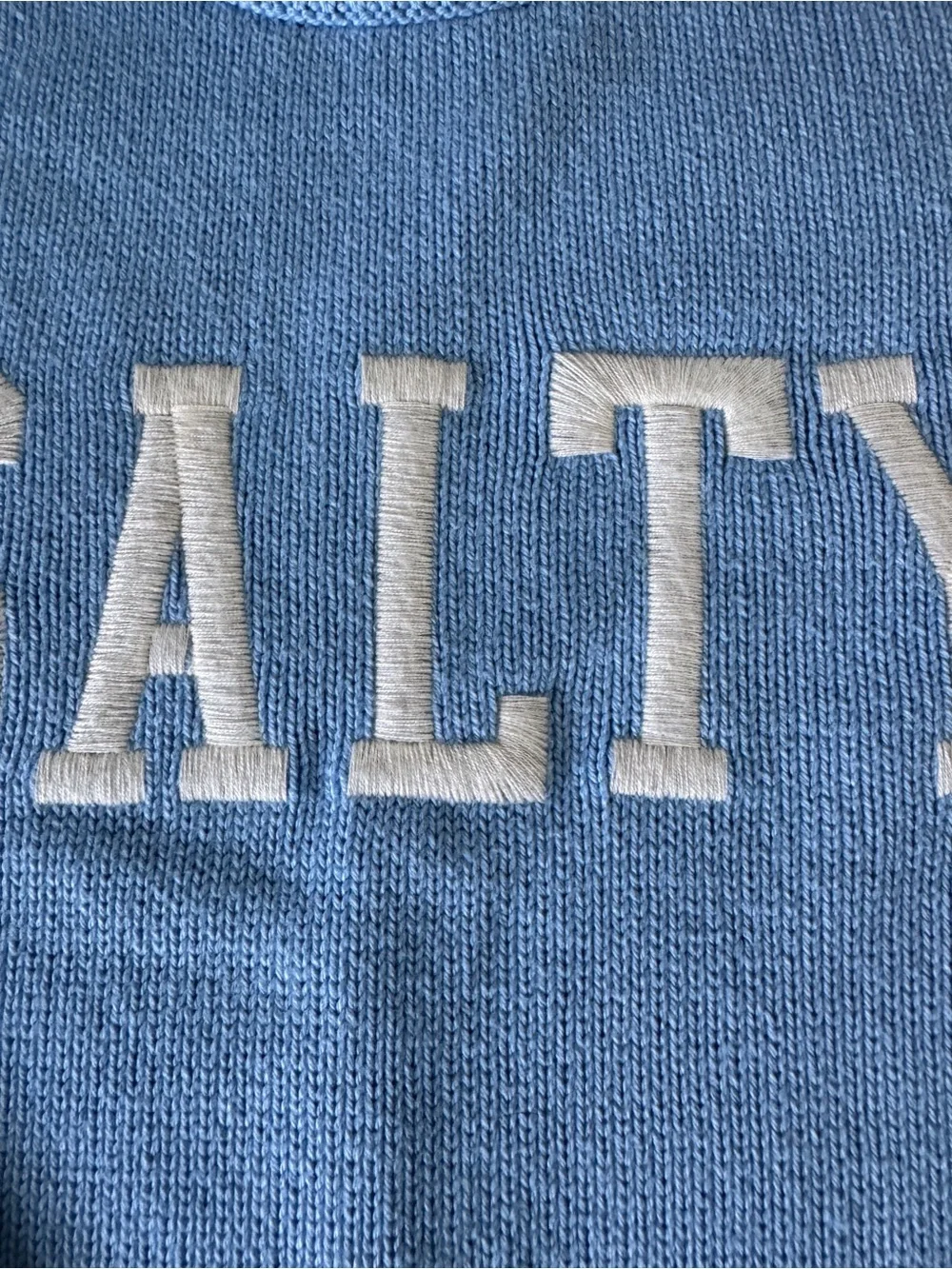 Abercrombie & Fitch Light Blue Sweater Crewneck Salty
